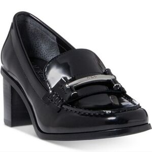 L.R.L Premium Leather Black heel Comfort luxury Loafers Neutral Dalena Sz.8.5